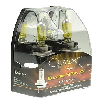 H71071112 – HELLA Driving/ Fog Light Bulb, H10 (9145) Halogen 42 Watt Low Beam Yellow 12 Volt Set of 2